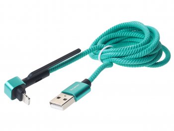 275 р. Кабель iPhone (5-) 1.2м зеленый OLMIO OLMIO olm-038648  с доставкой в г. Пермь. Увеличить фотографию 1