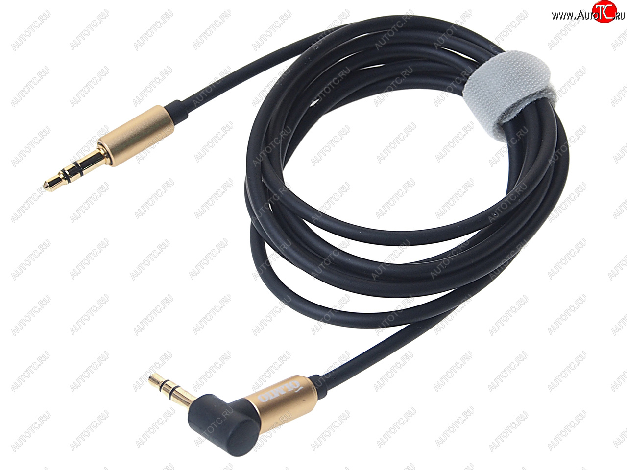 291 р. Кабель jack 3.5 1.5м черно-золотой OLMIO OLMIO olm-038766  с доставкой в г. Пермь