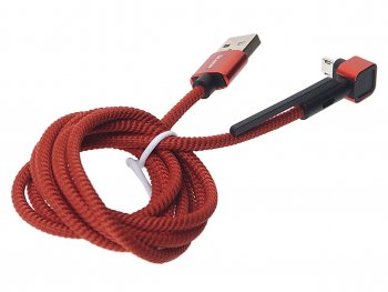 260 р. Кабель micro-USB 1.2м красный OLMIO OLMIO olm-039504  с доставкой в г. Пермь. Увеличить фотографию 2