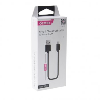 254 р. Кабель micro-USB 3м черный OLMIO OLMIO olm-039519  с доставкой в г. Пермь. Увеличить фотографию 2