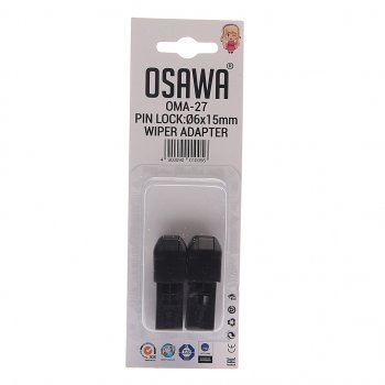 147 р. Адаптер щетки стеклоочистителя PIN LOCK 6Х15мм комплект (2шт.) OSAWA OSAWA oma-27  с доставкой в г. Пермь. Увеличить фотографию 1