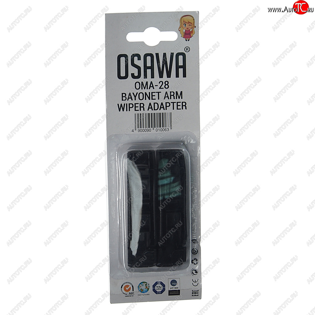 176 р. Адаптер щетки стеклоочистителя BAYONET комплект (2шт.) OSAWA OSAWA oma-28  с доставкой в г. Пермь
