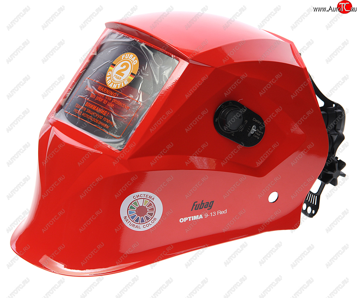 5 499 р. Маска сварщика регулировка затемнения (хамелеон) FUBAG FUBAG optima 9.13 red  с доставкой в г. Пермь