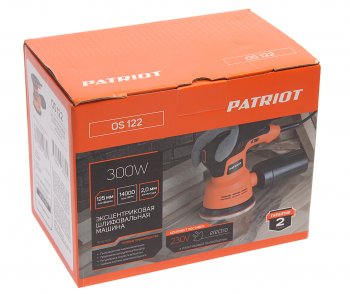 4 099 р. Машина шлифовальная эксцентриковая 300Вт 125мм 5000-12000обмин. PATRIOT PATRIOT os 122  с доставкой в г. Пермь. Увеличить фотографию 3