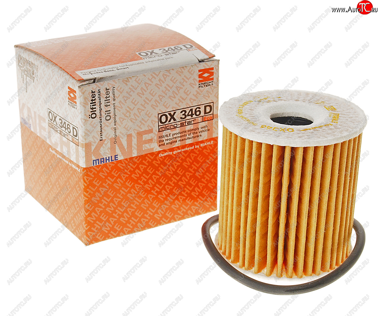 539 р. Фильтр масляный MERCEDES SMART (0.60.8) MAHLE MAHLE ox346d  с доставкой в г. Пермь