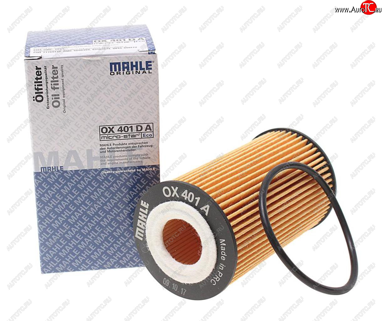 849 р. Фильтр масляный CHEVROLET Aveo (08-) OPEL Astra H,J (09-) (1.61.8) MAHLE MAHLE ox401da  с доставкой в г. Пермь