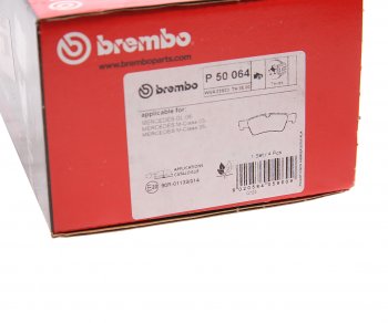 6 849 р. Колодки тормозные задние (4шт.) BREMBO Mercedes-Benz ML class W164 рестайлинг (2008-2011)  с доставкой в г. Пермь. Увеличить фотографию 4