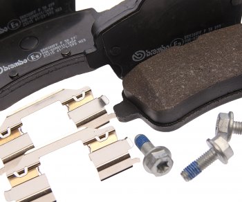4 849 р. Колодки тормозные задние (4шт.) BREMBO Mercedes-Benz A class W176 дорестайлинг, хэтчбэк 5 дв. (2012-2015)  с доставкой в г. Пермь. Увеличить фотографию 2