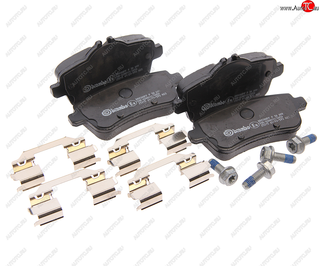 4 849 р. Колодки тормозные задние (4шт.) BREMBO Mercedes-Benz A class W176 дорестайлинг, хэтчбэк 5 дв. (2012-2015)  с доставкой в г. Пермь