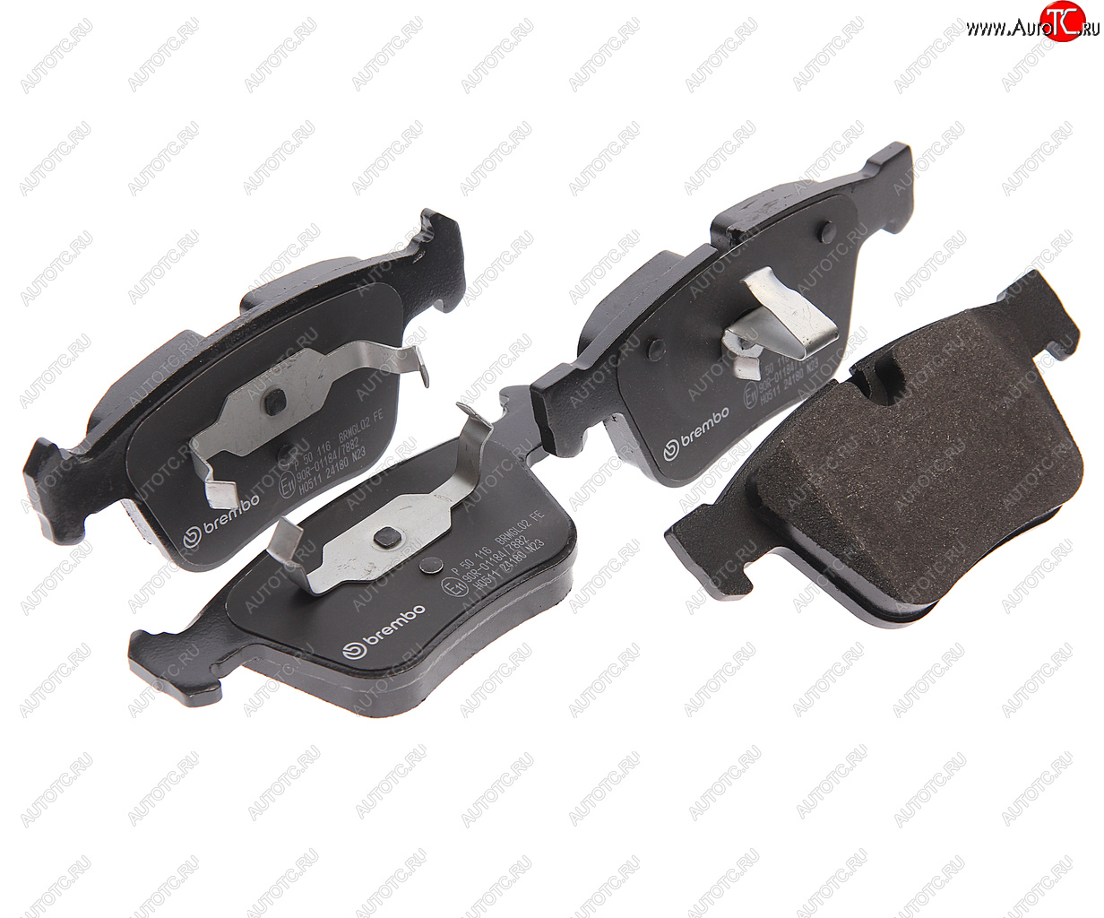 11 649 р. Колодки тормозные задние (4шт.) BREMBO Mercedes-Benz ML class W164 рестайлинг (2008-2011)  с доставкой в г. Пермь