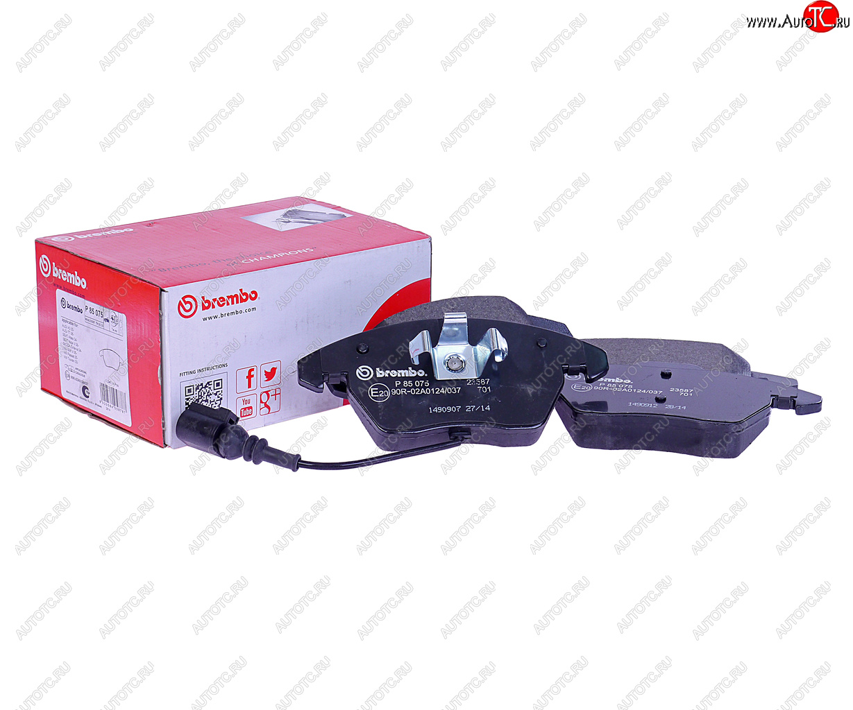 3 799 р. Колодки тормозные передние (4шт.) BREMBO Volkswagen Passat B7 седан (2010-2015)  с доставкой в г. Пермь
