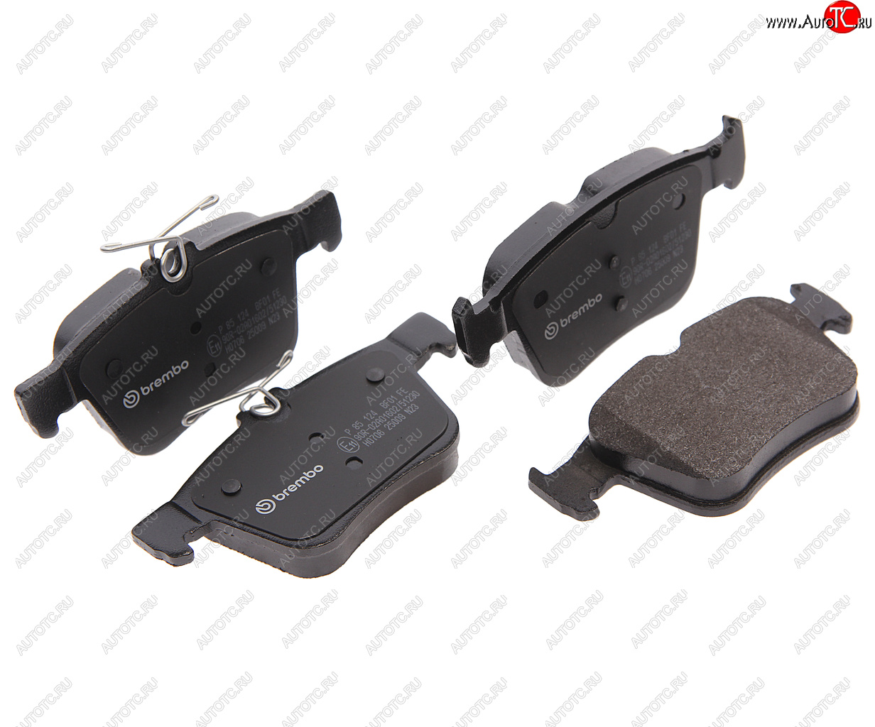 4 199 р. Колодки тормозные задние (4шт.) BREMBO Volkswagen Golf 7 рестайлинг, хэтчбэк 5 дв. (2017-2020)  с доставкой в г. Пермь