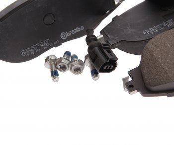 6 499 р. Колодки тормозные передние (4шт.) BREMBO Volkswagen Golf 7 рестайлинг, хэтчбэк 5 дв. (2017-2020)  с доставкой в г. Пермь. Увеличить фотографию 2