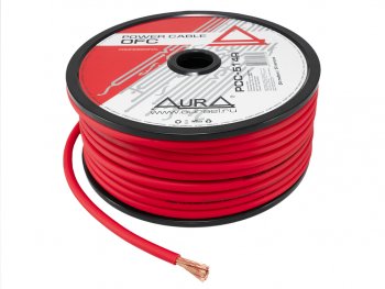 699 р. Кабель силовой 6Ga (13мм) 1м красный AURA AURA pcc-514r катушка 50м  с доставкой в г. Пермь. Увеличить фотографию 4