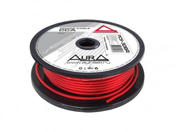 80 р. Кабель силовой 10Ga (6мм) 1м красный AURA AURA pcs-306r 75м  с доставкой в г. Пермь. Увеличить фотографию 2
