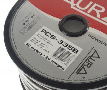 469 р. Кабель силовой 2Ga (35мм) 1м черный AURA AURA pcs-335b 20м  с доставкой в г. Пермь. Увеличить фотографию 2