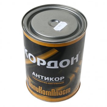 469 р. Антикор полимерно-битумный 1л Кордон ПОЛИКОМПЛАСТ ПОЛИКОМПЛАСТ pd180066  с доставкой в г. Пермь. Увеличить фотографию 1