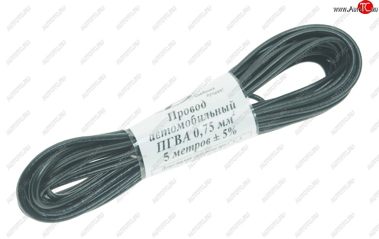 115 р. Провод монтажный ПГВА 5м (сечение 0.75 кв.мм) черный АЭНК АЭНК пгва-5-0.75(ч)  с доставкой в г. Пермь