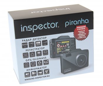 14 599 р. Видеорегистратор с радар-детектором GPS INSPECTOR INSPECTOR piranha  с доставкой в г. Пермь. Увеличить фотографию 3