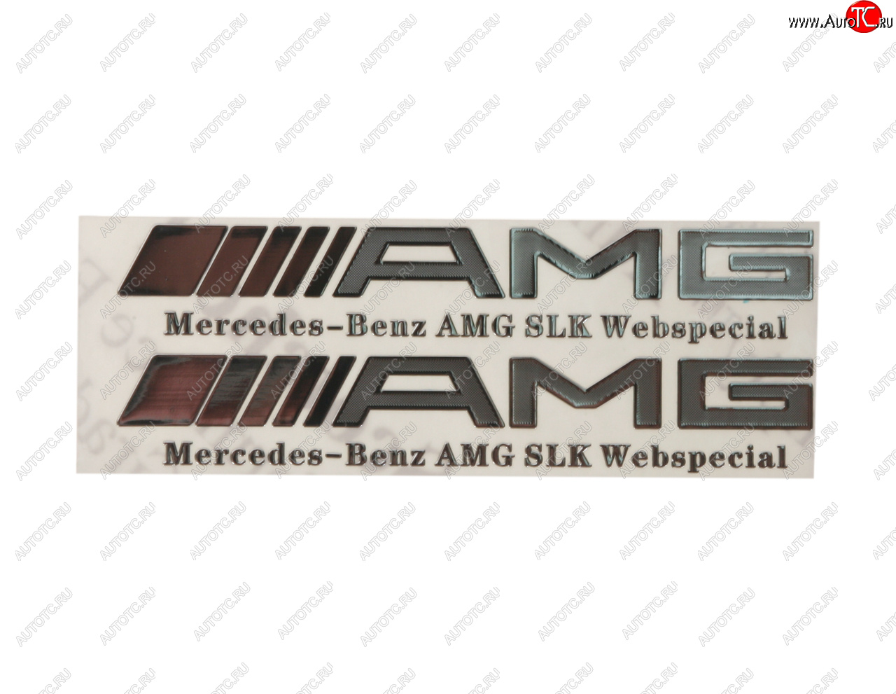 153 р. Наклейка металлическая AMG 15х90мм (2шт.) MASHINOKOM MASHINOKOM pkta 011  с доставкой в г. Пермь