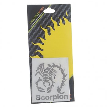 149 р. Наклейка металлическая Scorpion с надписью 52х50мм MASHINOKOM MASHINOKOM pkta 060  с доставкой в г. Пермь. Увеличить фотографию 1