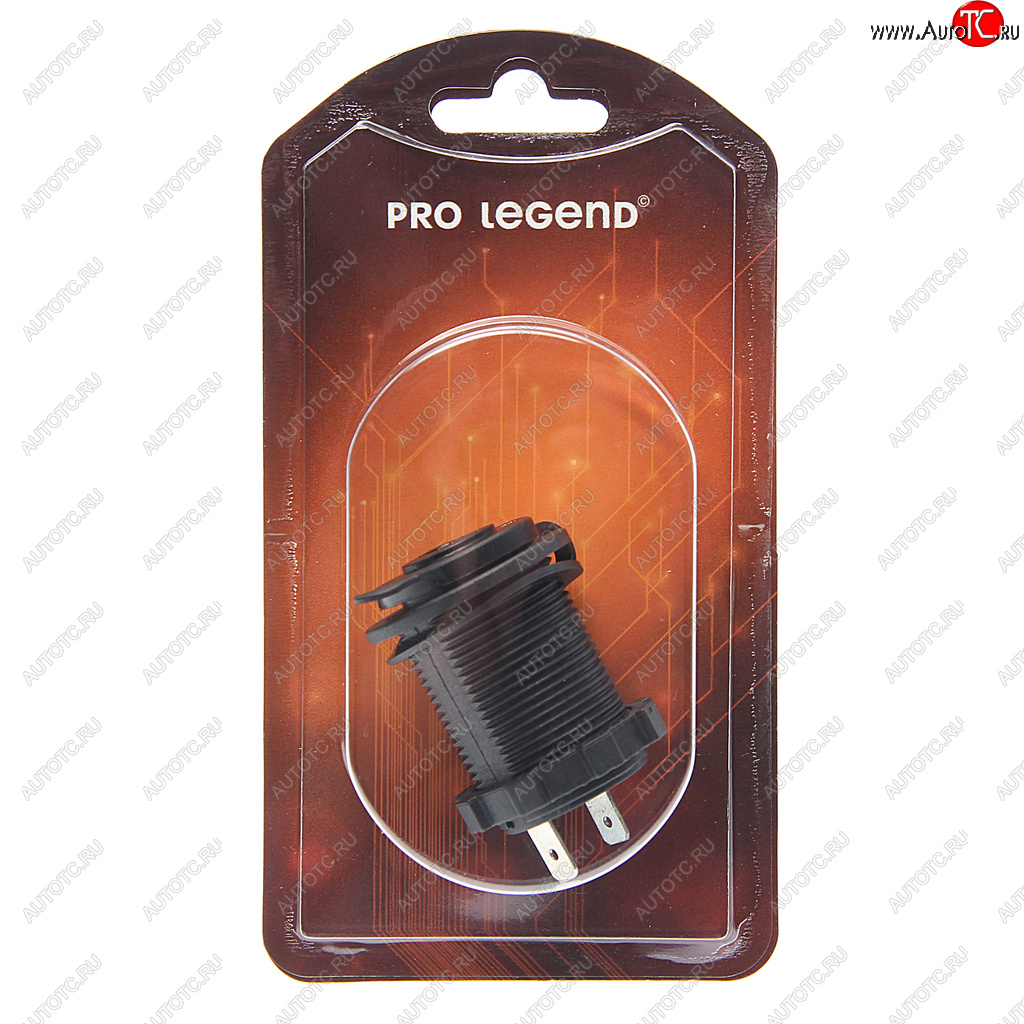 389 р. Гнездо прикуривателя 12V-24V красная подсветка PRO LEGEND PRO LEGEND pl9378  с доставкой в г. Пермь