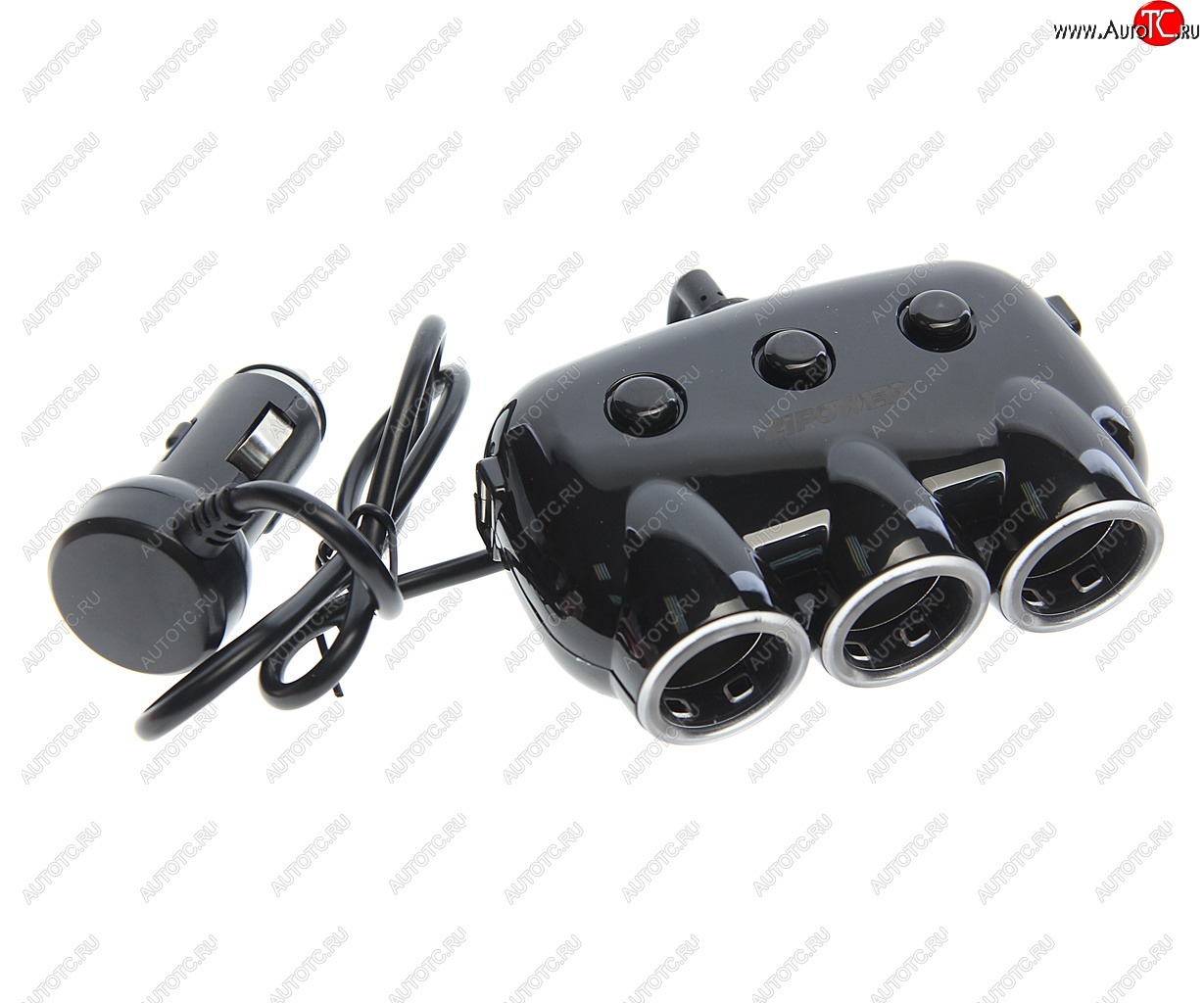 929 р. Разветвитель прикуривателя 3-х гнездовой 12-24V 2USB ZIPOWER ZIPOWER pm6653  с доставкой в г. Пермь