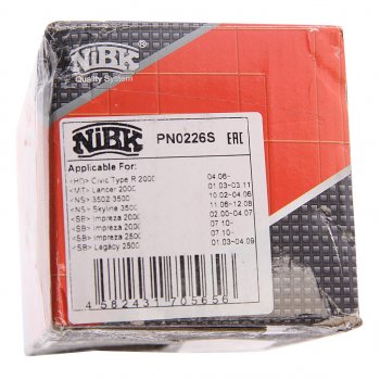 7 749 р. Колодки тормозные MITSUBISHI Lancer Evolution SUBARU Impreza WRX задние (4шт.) NIBK NIBK pn0226s  с доставкой в г. Пермь. Увеличить фотографию 4