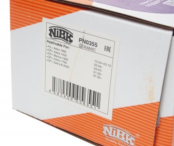 3 679 р. Колодки тормозные передние (4шт.) NIBK Opel Astra H универсал (2004-2007)  с доставкой в г. Пермь. Увеличить фотографию 3