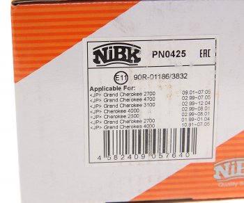 2 759 р. Колодки тормозные JEEP Grand Cherokee (88-05) задние (4шт.) NIBK NIBK pn0425  с доставкой в г. Пермь. Увеличить фотографию 4