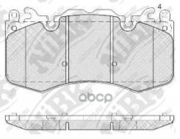 7 799 р. Колодки тормозные передние (4шт.) NIBK Land Rover Range Rover 5 L460 (2021-2025)  с доставкой в г. Пермь