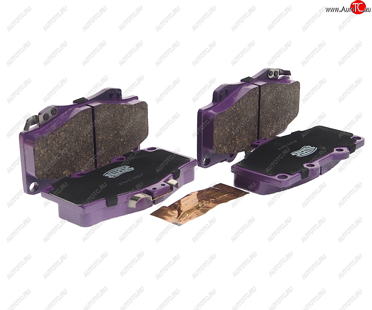 2 479 р. Колодки тормозные TOYOTA Land Cruiser (84-) передние (4шт.) NIBK NIBK pn1387 NIBK pn1387  с доставкой в г. Пермь