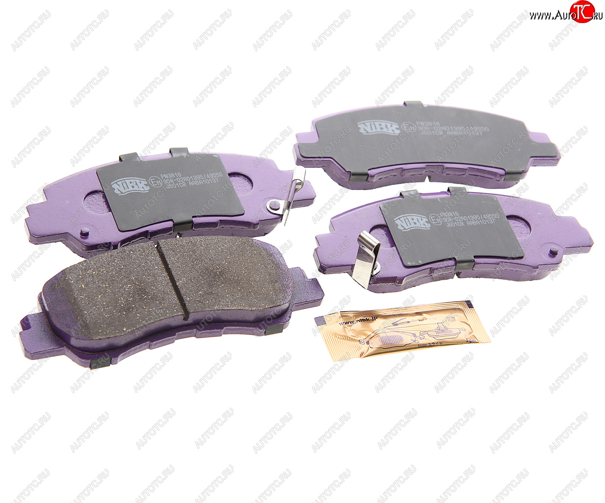 4 289 р. Колодки тормозные MITSUBISHI Eclipse (18-) передние (4шт.) NIBK NIBK pn3816 NIBK pn3816  с доставкой в г. Пермь