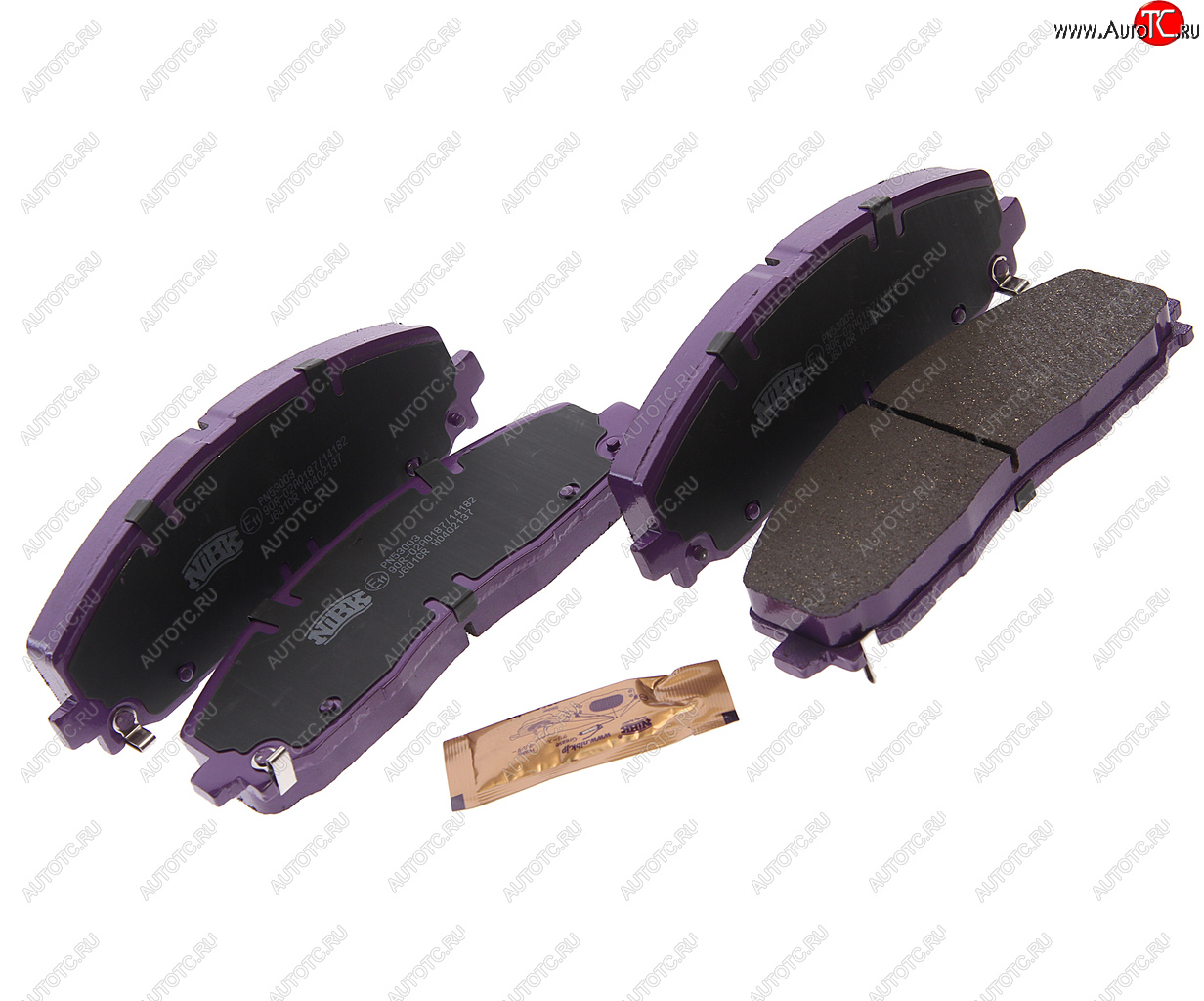 6 999 р. Колодки тормозные CHRYSLER Voyager (11-) передние (4шт.) NIBK NIBK pn53003 NIBK pn53003  с доставкой в г. Пермь