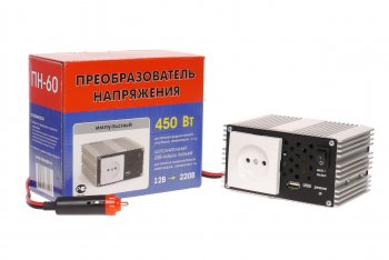 5 599 р. Преобразователь напряжения (инвертор) 12-220V 450Вт ВЫМПЕЛ ОРИОН пн-60  с доставкой в г. Пермь. Увеличить фотографию 1