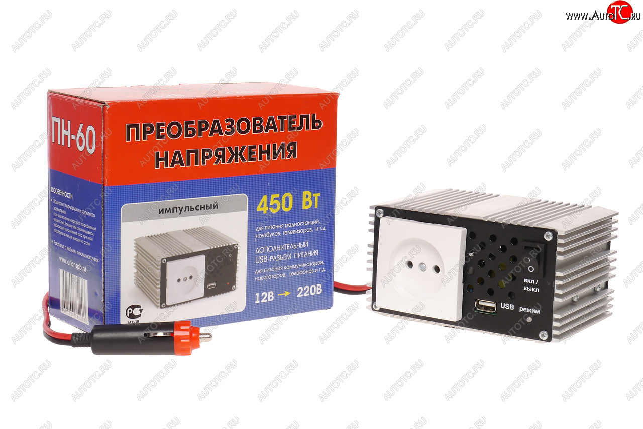5 599 р. Преобразователь напряжения (инвертор) 12-220V 450Вт ВЫМПЕЛ ОРИОН пн-60  с доставкой в г. Пермь