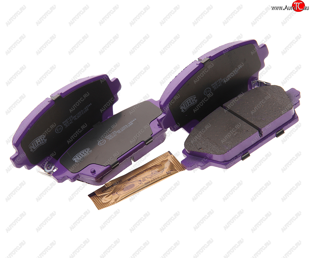 2 899 р. Колодки тормозные передние (4шт.) NIBK Honda Accord 6 CF седан дорестайлинг (1997-2000)  с доставкой в г. Пермь