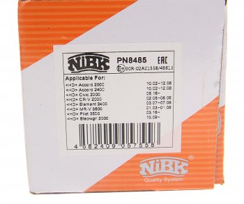 2 779 р. Колодки тормозные HONDA Accord (03-),CRV (02-) передние (4шт.) NIBK NIBK pn8485  с доставкой в г. Пермь. Увеличить фотографию 4