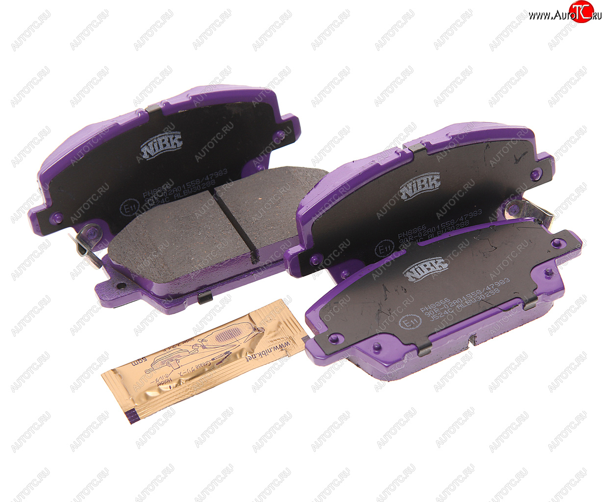 3 199 р. Колодки тормозные передние (4шт.) NIBK Honda Civic FN купе рестайлинг (2008-2012)  с доставкой в г. Пермь