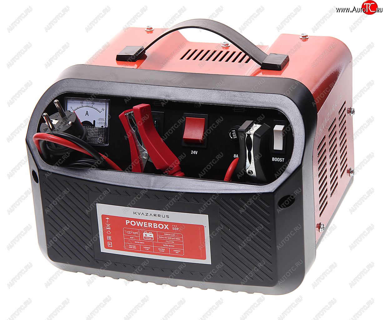 5 199 р. Устройство зарядное 12-24V 35А 40-400Ач 220V (автомат) KVAZARRUS KVAZARRUS powerbox 50p boost  с доставкой в г. Пермь