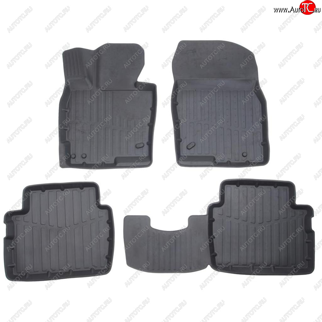 3 199 р. Коврик салона MAZDA CX5 (11-) 3D резина черный (4 предм.) Premium SRTK SRTK pr.mz.5.11g.02066  с доставкой в г. Пермь