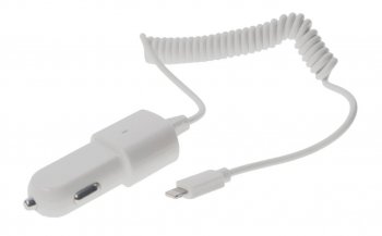 399 р. Устройство зарядное в прикуриватель 12V 1A встроенный кабель iPhone (5-) PARTNER PARTNER prt-028254  с доставкой в г. Пермь. Увеличить фотографию 1