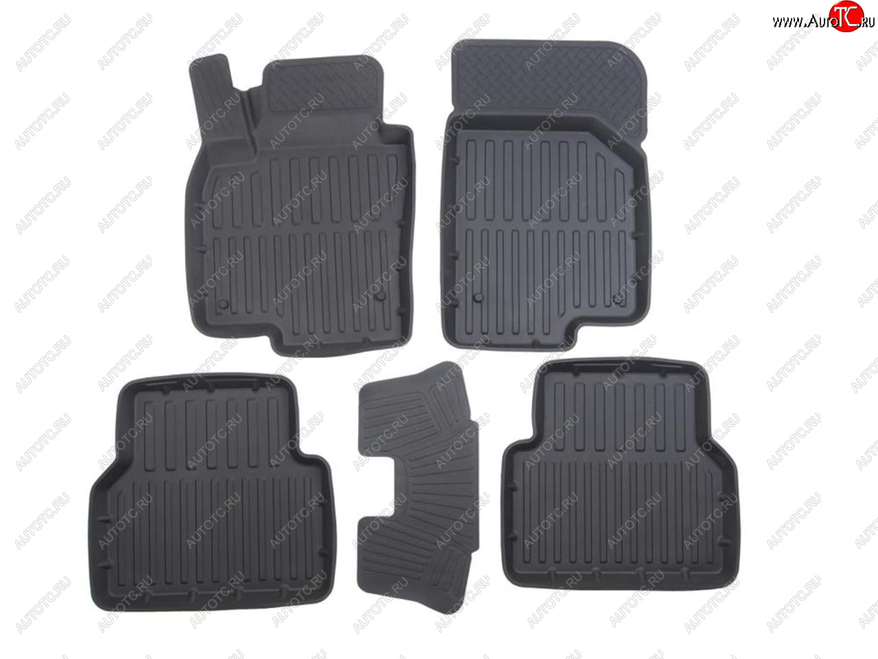 3 199 р. Коврик салона VW Tiguan (07-16) 3D резина черный (5 предм.) Premium SRTK SRTK pr.w.tig.07g.02067  с доставкой в г. Пермь