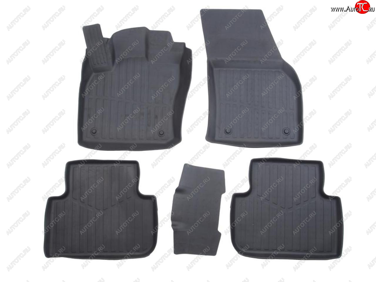 3 379 р. Коврик салона VW Tiguan 2 (16-) 3D резина черный (5 предм.) Premium SRTK SRTK pr.w.tig.16g.02x55  с доставкой в г. Пермь