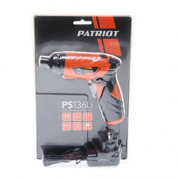 3 399 р. Отвертка аккумуляторная 3.6В 1.5Ач (набор бит) PATRIOT PATRIOT ps 136li  с доставкой в г. Пермь. Увеличить фотографию 2