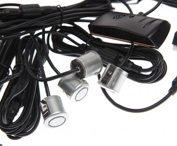 1 539 р. Датчик парковки d=19мм AUTOEXPERT AUTOEXPERT ps-4l profi silver  с доставкой в г. Пермь. Увеличить фотографию 2