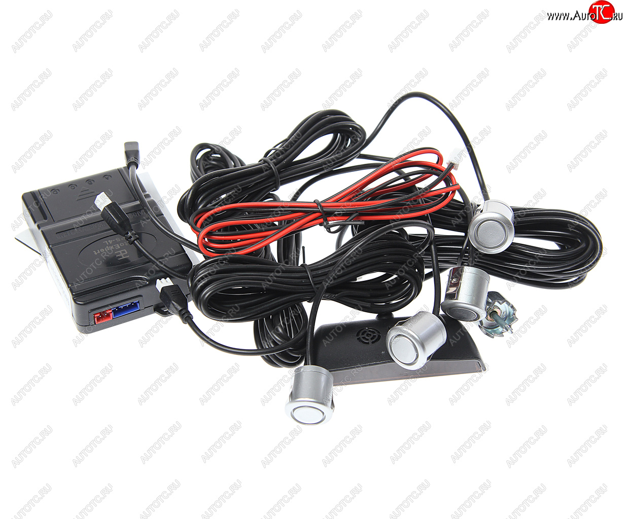 1 259 р. Датчик парковки d=19мм AUTOEXPERT AUTOEXPERT ps-4l silver  с доставкой в г. Пермь
