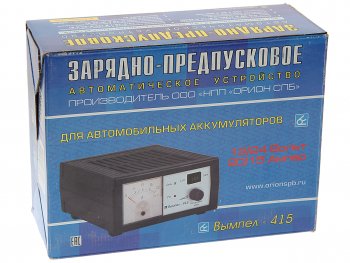 7 199 р. Устройство зарядное 12-24V 20A 200Ач 220V (автомат) ОРИОН ОРИОН pw-415  с доставкой в г. Пермь. Увеличить фотографию 4