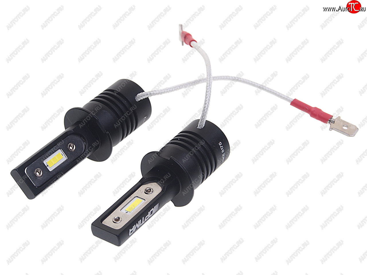 4 199 р. Лампа светодиодная 1224V H3 РK22s 5100K (2шт.) OPTIMA OPTIMA q-h3  с доставкой в г. Пермь