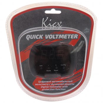 1 899 р. Вольтметр KICX KICX quick voltmeter  с доставкой в г. Пермь. Увеличить фотографию 1
